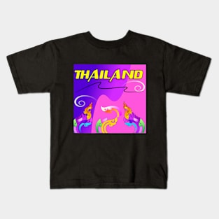 Thailand style text design T-shirt Kids T-Shirt